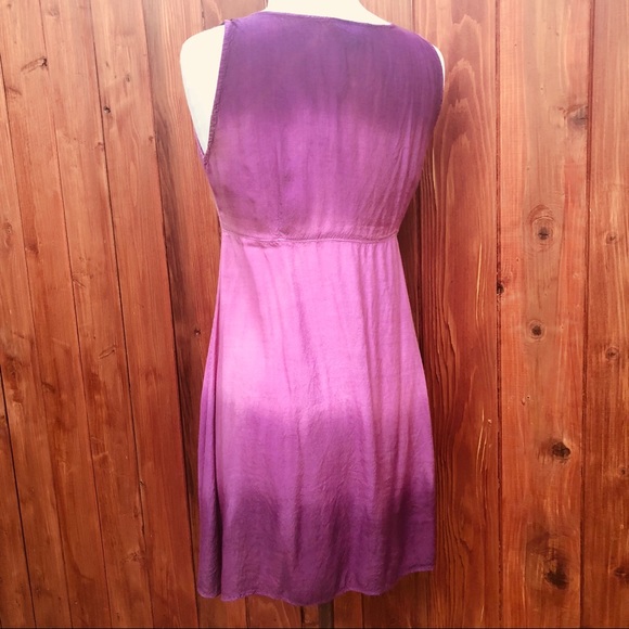 Plum purple rayon sundress - Picture 4 of 8